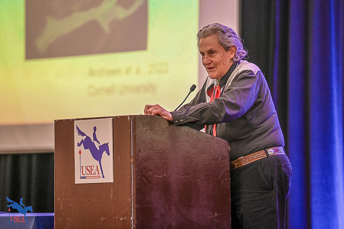 Renowned animal behaviorist Dr. Temple Grandin as a keynote speaker at the 2023 USEA Convention