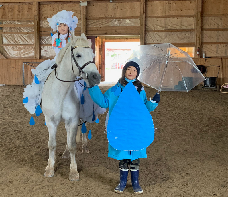 Cloud and a raindrop costume - 2020 Halloween Costume Contest