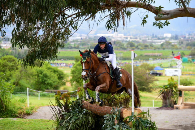 Carlos Parro and Safira on cross-country day at the Pan American Games