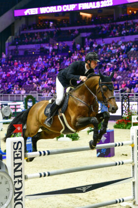 Richard Vogel, show jumping winner on day two of the FEI World Cup Finals