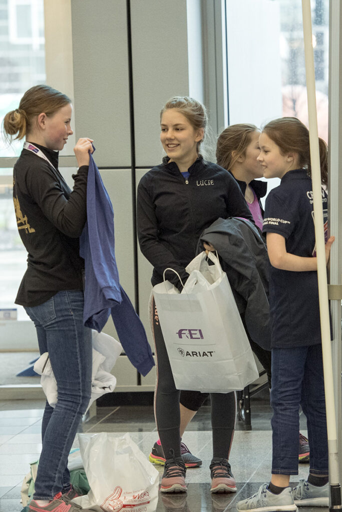FEI World Cup Finals spectators shop at the venue