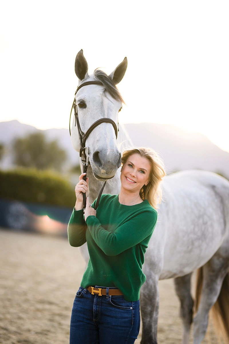 Alison Sweeney and her horse, Rosie.