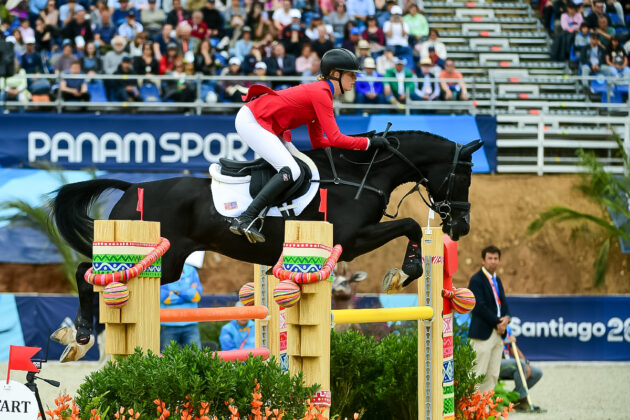 Caroline Pamukcu and HSH Blake, gold medallists in eventing at the 2023 Pan American Games
