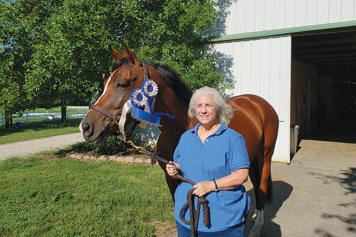 Celesta and her mare Aliza.