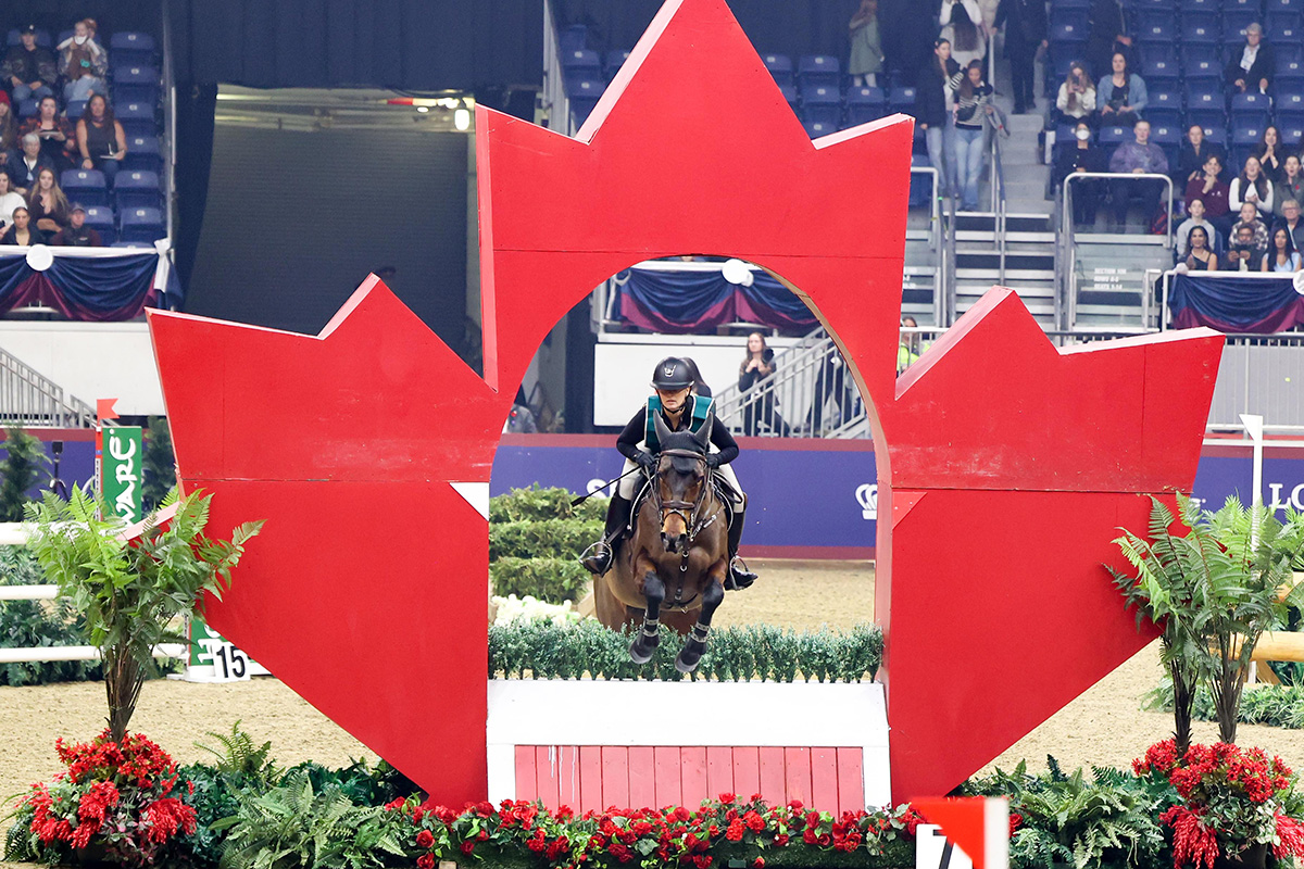 Indoor eventing at the 2022 Royal Agricultural Winter Fair