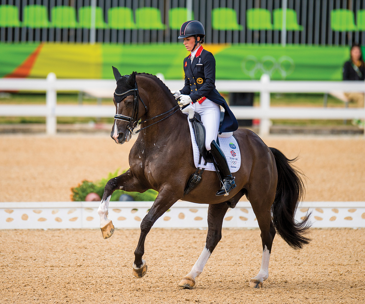 Charlotte Dujardin and Valegro winning individual gold in dressage at the 2016 Rio Olympics