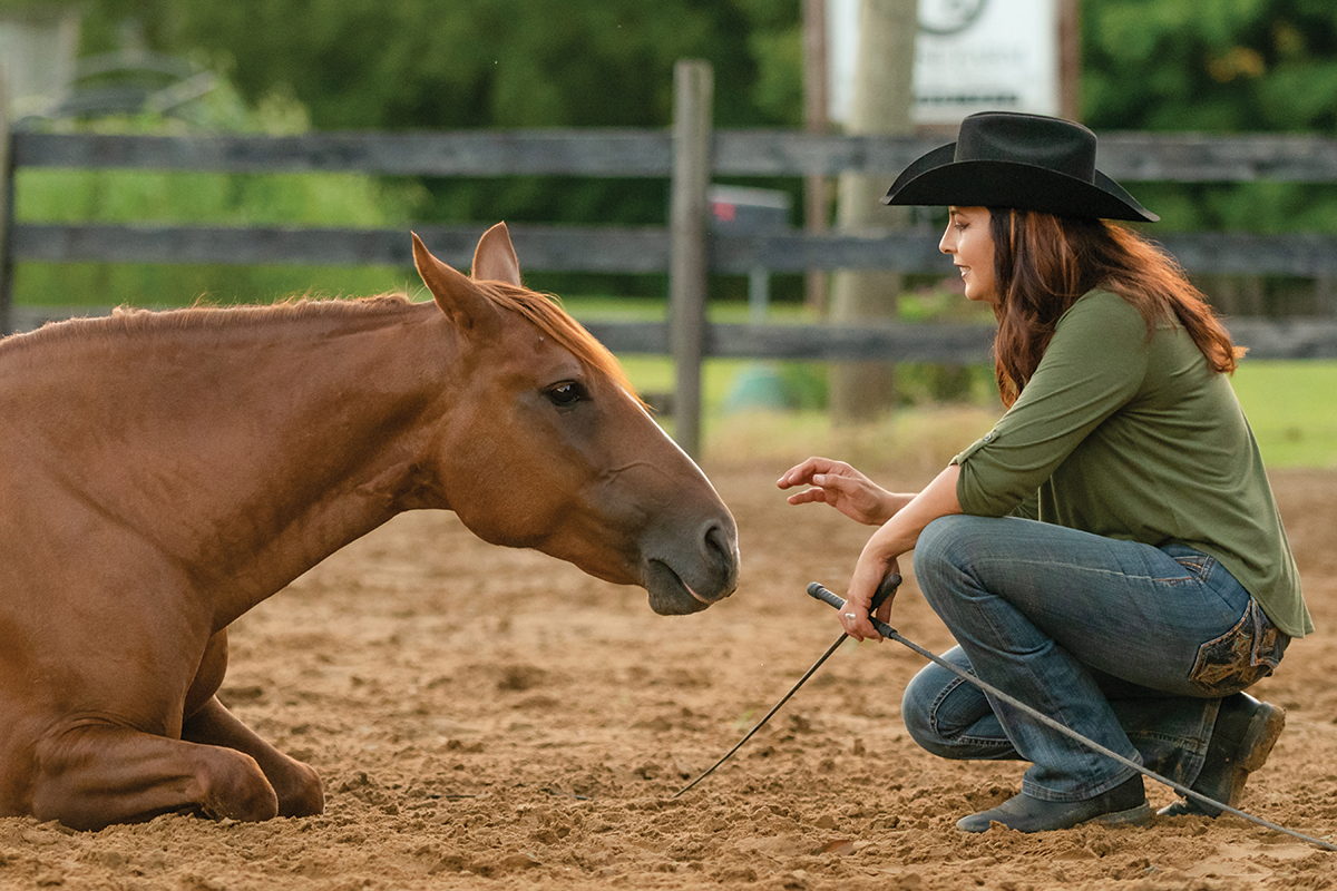 Nadia promotes healing with horses