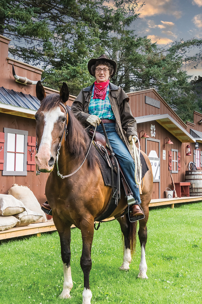 Tennesee Walking Horse "Sunday Morning Rain" and owner Susan St. Amand, who believes the breed is the best trail horse.