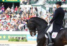 Steffen Peters and Legolas 92 in the lead after first Olympic selection trials Steffen Peters riding Ravel