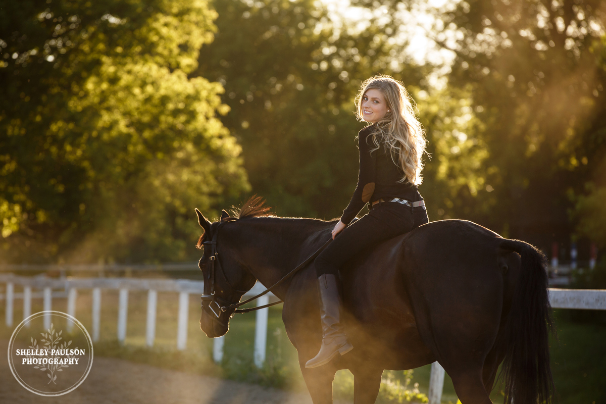 Horse and rider by Shelley Paulson