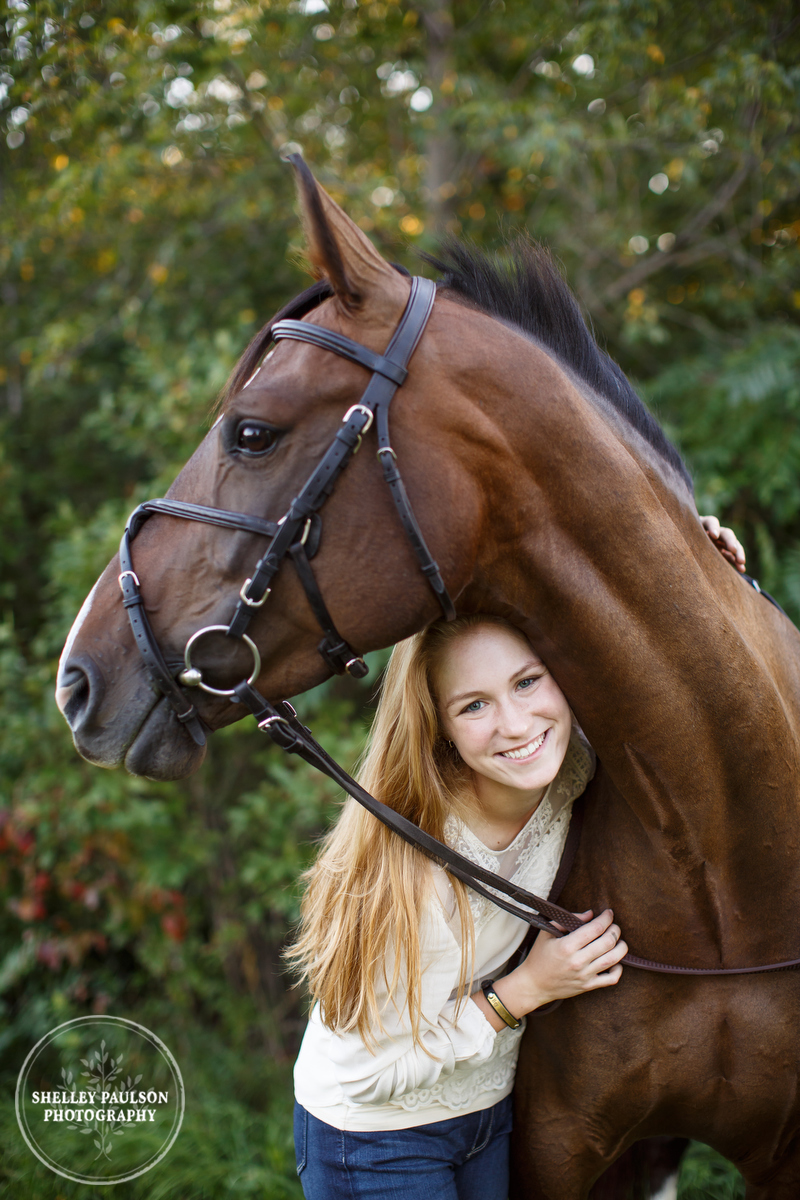 Rider with horse by Shelley Paulson