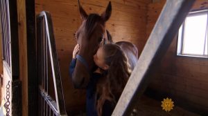 Little Girl Never Loses Faith in Horse