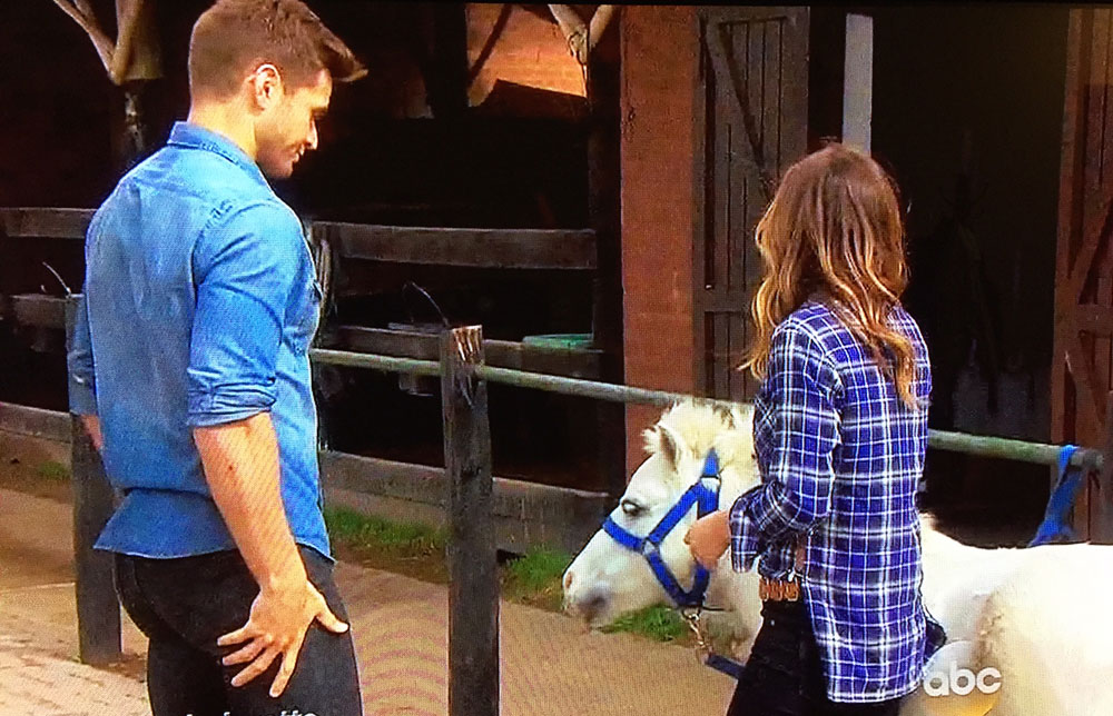 The Bachelorette horse riding scenes