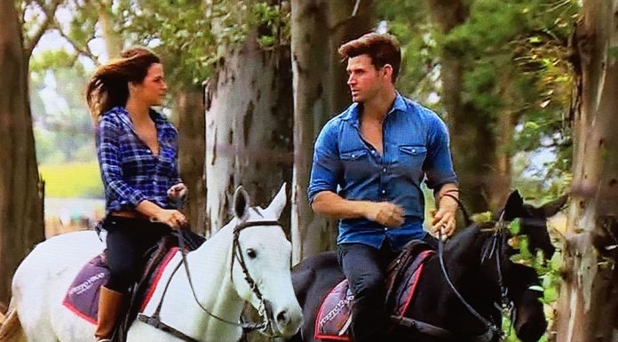 The Bachelorette horse riding scenes