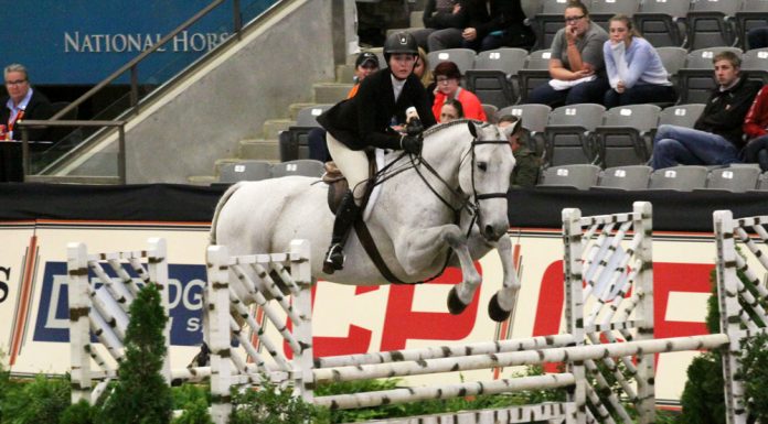 Hunter Holloway, 2016 Maclay Finals champion, riding C'est La Vie