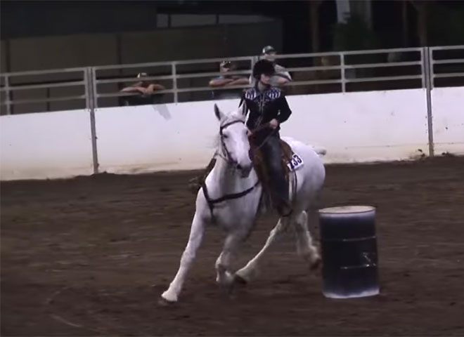 Featured Video: Barrel Racing Draft Horses