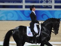 Courtney King Dye and Harmony’s Mythilus competed at the 2008 Olympics in Hong Kong