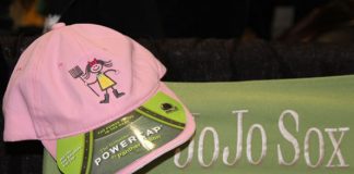 New products at the January 2013 AETA Trade Show pink cap