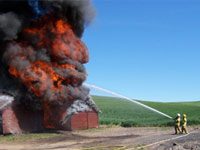 barn firefighters