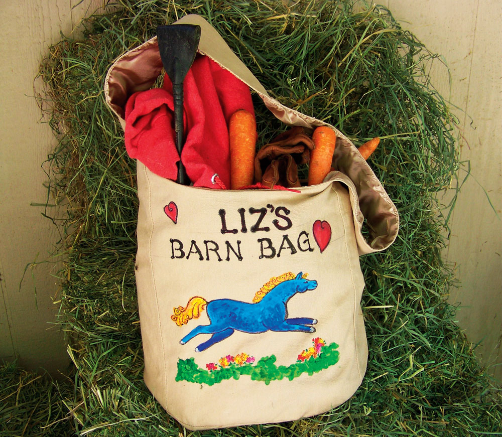 Homemade Horsey Gifts: Barn Tote Bag