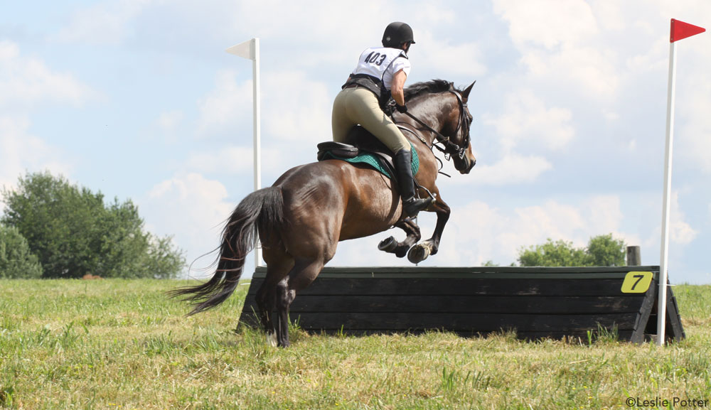 Riding a cross-country course