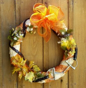 Add Equestrian Flair to an Autumn Wreath