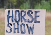 horse show sign