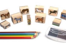 horse stamp set