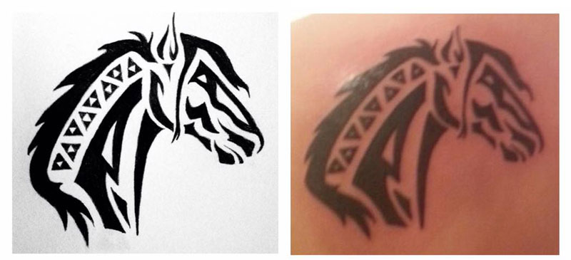 15 Beautiful Horse Tattoos and their Meaning  easyink