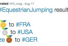 rio jumping team for a tweet