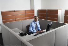 sad cubicle guy