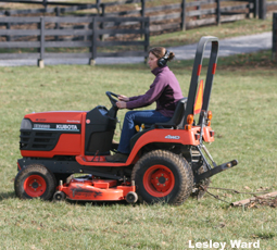 Driving a compact tractor