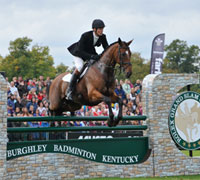 horse rider in a jumping event