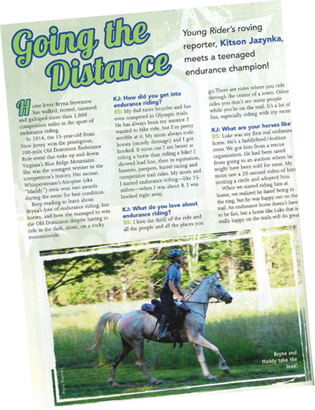 Over the Fence: A Young Endurance Champ