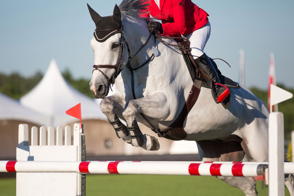 Open front jumping boots