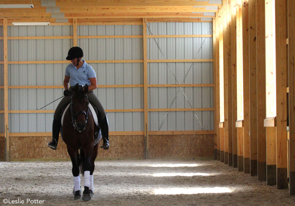 Indoor riding arena; hot weather riding