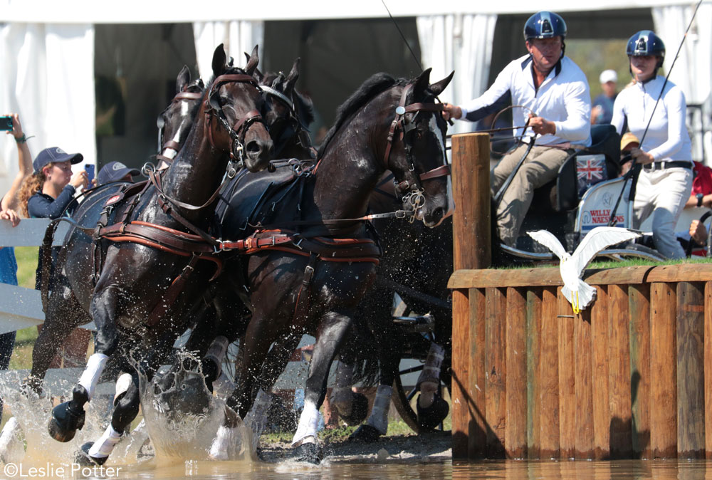 Boyd Exell driving on the marathon course