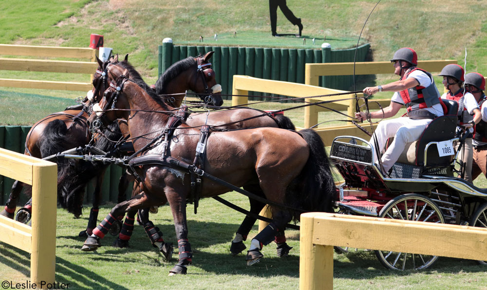 Chester Weber driving on the marathon course