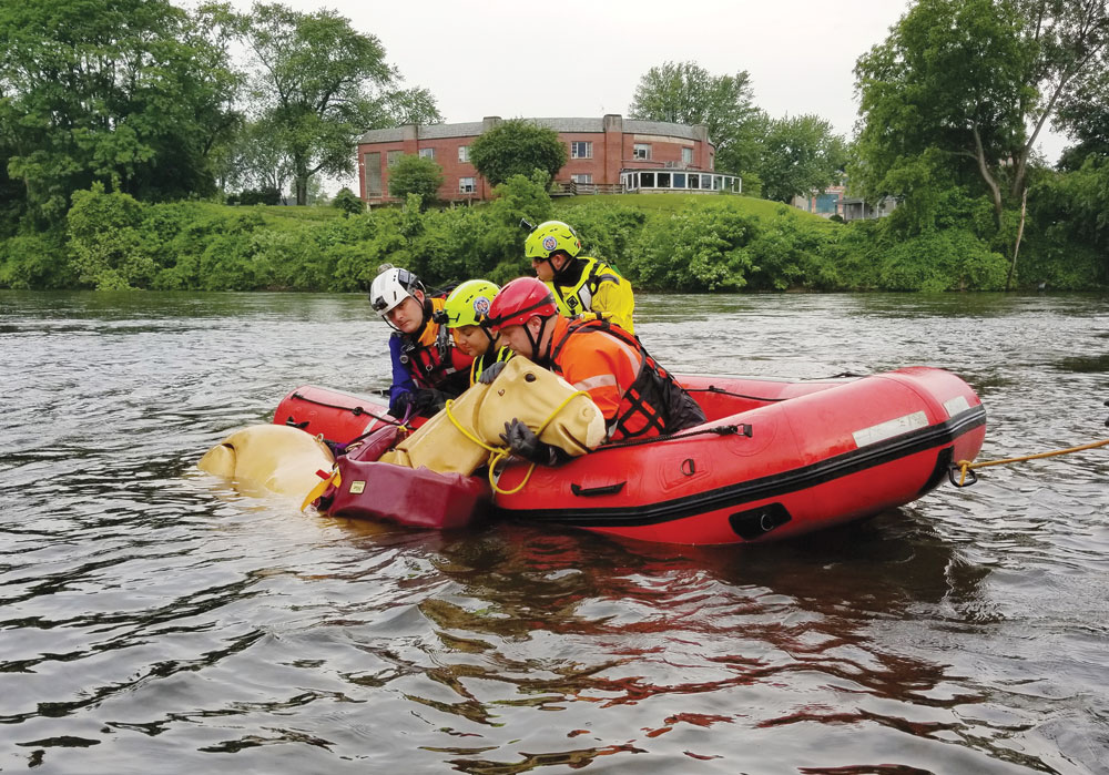 Horse rescue practice