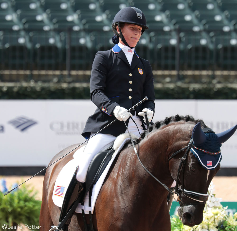 Kate Shoemaker and Solitaer of the U.S. 2018 WEG