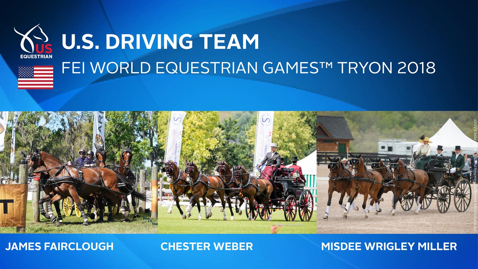 U.S. Combined Driving team for the 2018 WEG