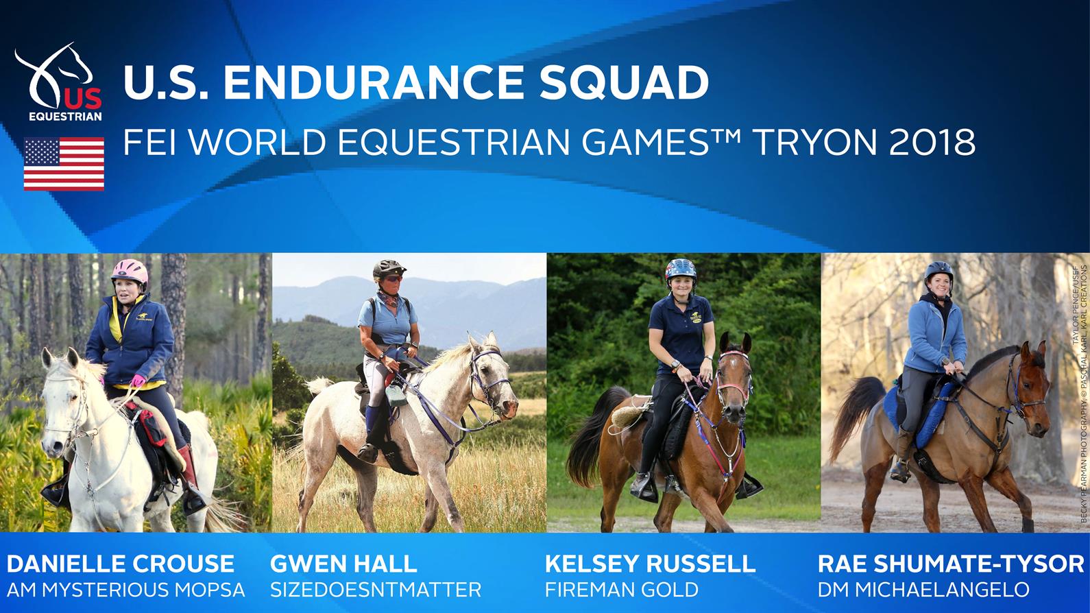 U.S. Endurance team for the 2018 WEG