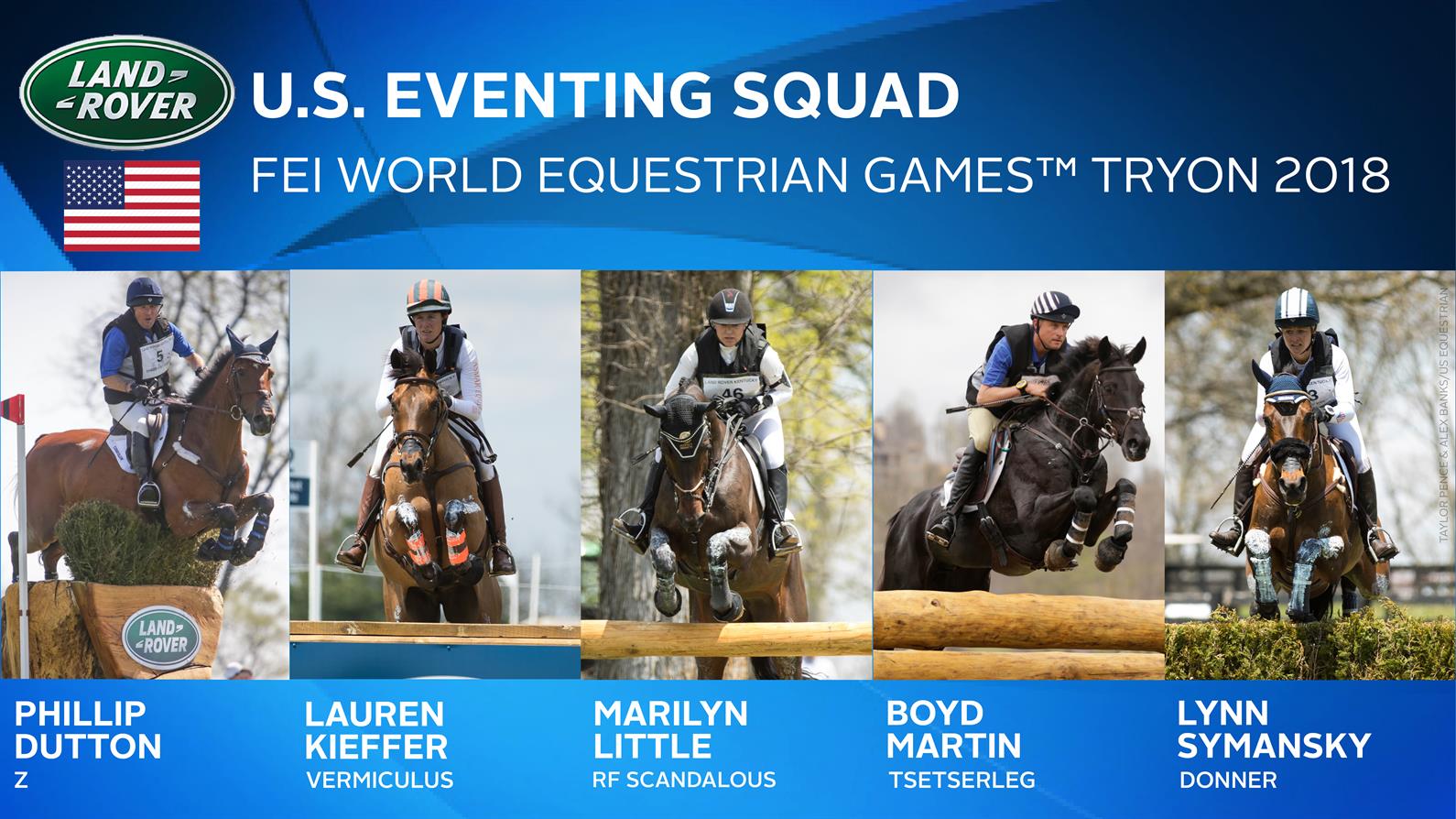 U.S. Eventing Team for WEG 2018