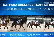 U.S. Para-Dressage Team for WEG 2018