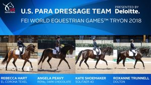 US Equestrian Names U.S. Para-Dressage Team for the FEI World Equestrian Games Tryon 2018