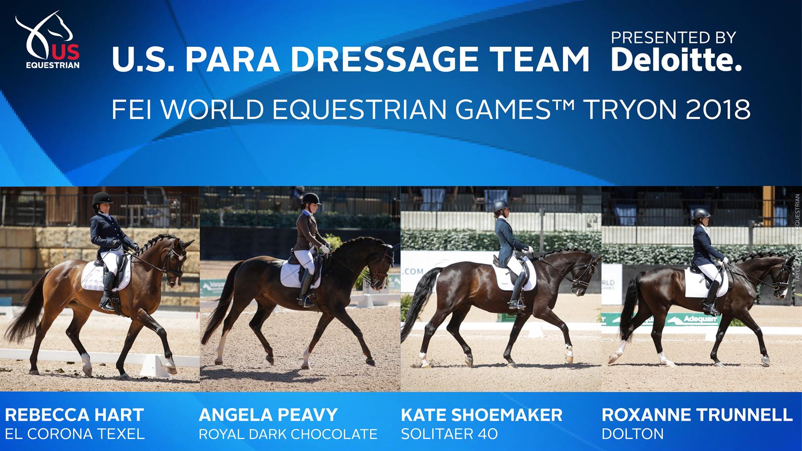 U.S. Para-Dressage Team for WEG 2018