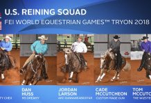 U.S. Reining Team for the 2018 WEG
