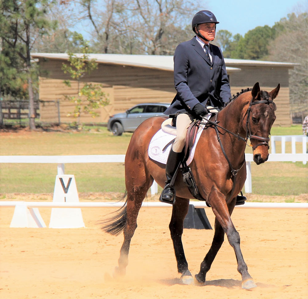 Denny Emerson riding dressage