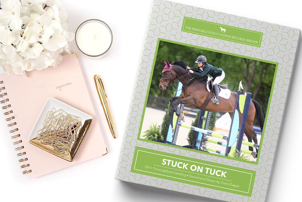 Horse rider's journal from The Printable Pony