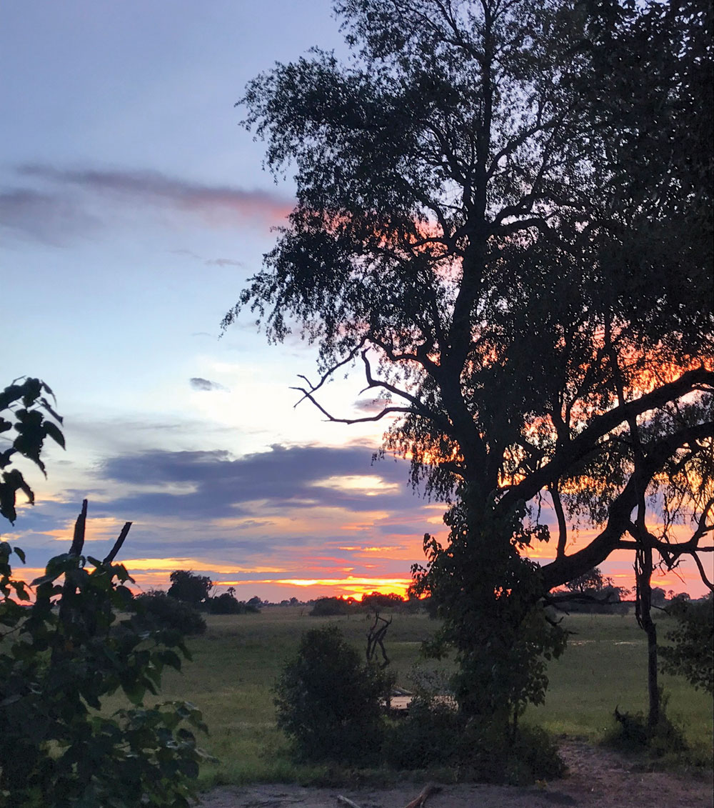 Sunset in Botswana